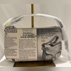 NWT Coach Nolita 19 With Newspaper Print CDC27 w/ Courier Bag Print in front